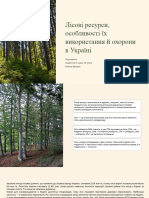 Лісові ресурси. Особливості їх використання в Україні