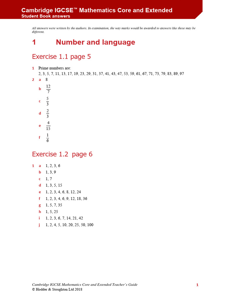 Ric TB Updated Answers | PDF | Mathematical Concepts | Real Analysis