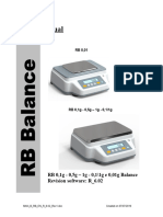 User Manual: RB 0,1g - 0,5g - 1g - 0,1/1g e 0,01g Balance Revision Software: R - 6.02