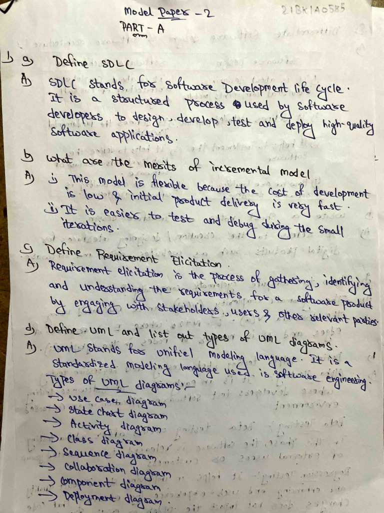 Se Model Paper 2 With Answers | PDF