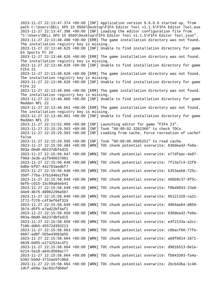 Log 20231127 | PDF | Windows Registry | Directory (Computing)