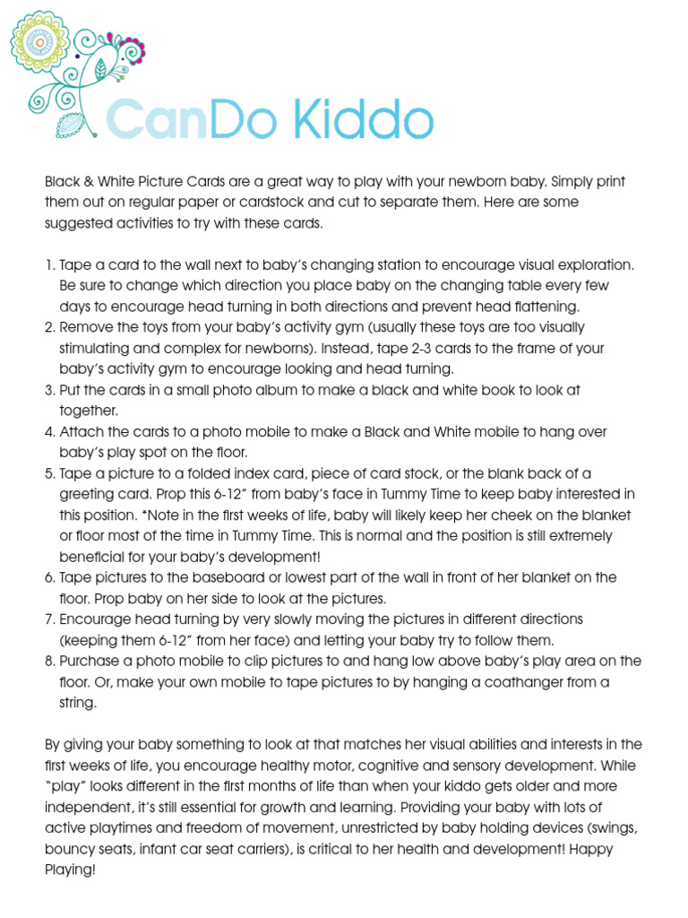 Black+and+White+Picture+Cards | PDF