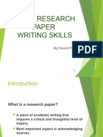 Research Methods - Unit 7 - How To Write An Academic Paper