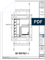 Mặt Đứng Trục 3 - 4: Tủ Quần Áo Giường Tầng