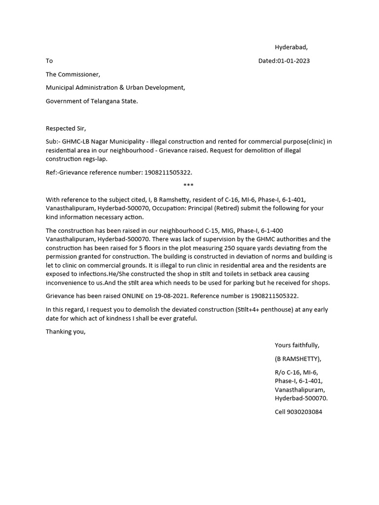 Ghmc Assessment Number Search