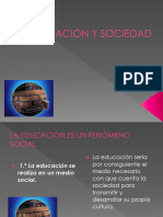 Eduación y Sociedad