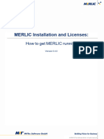 Merlic 5.4 Installation and Licenses
