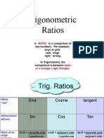 Trigonometric Ratios