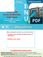 P4 Visual Acuity, Errors of Refraction, Color Vision
