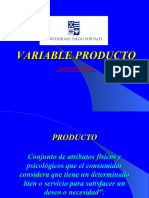 Variable Producto