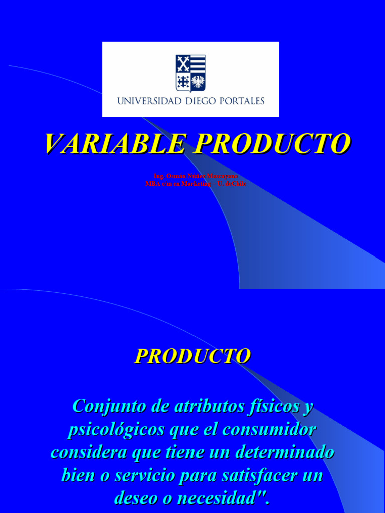 Variable Producto | PDF | Producto (Negocio) | Marketing