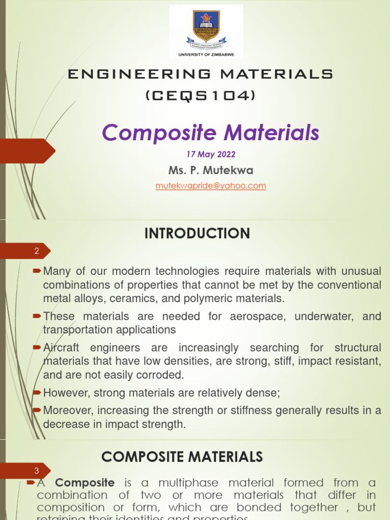 Understanding Composite Materials in Engineering | PDF | Composite ...
