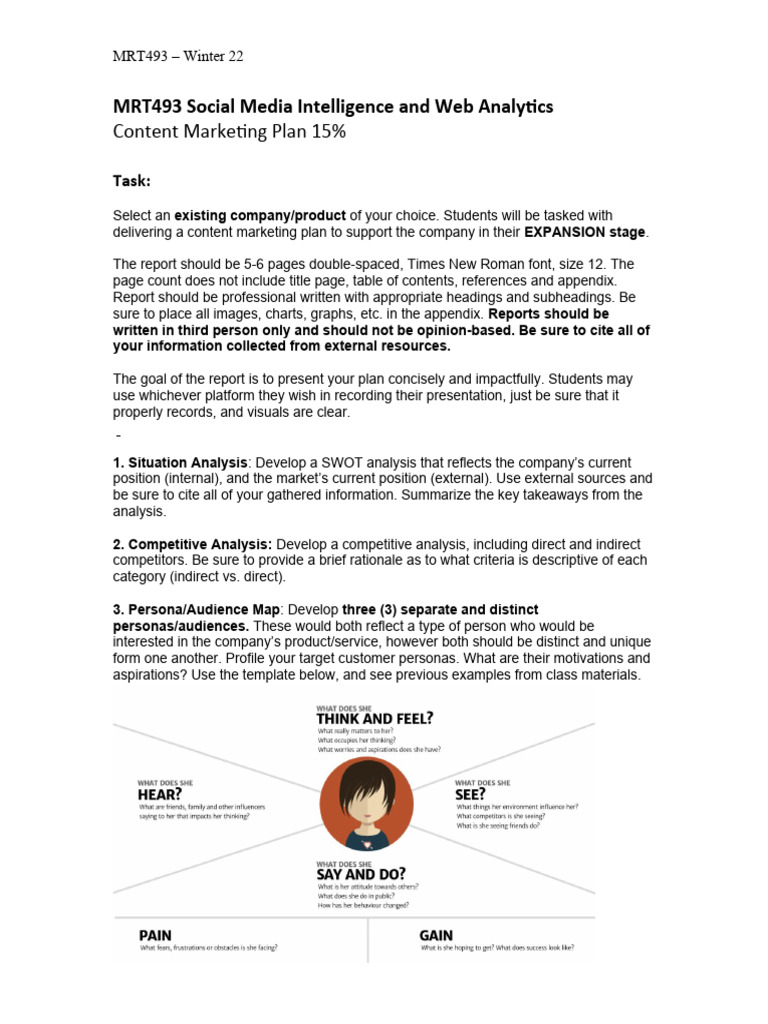 Content Marketing Plan for Business Expansion | PDF | Marketing ...