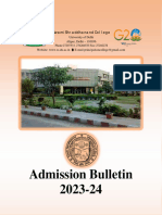 SSN Admission Bulletin 2023