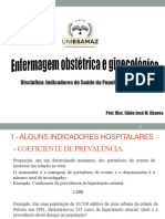 Disciplina: Indicadores de Saúde Da População Feminina: Prof. Msc. Fábio José M. Chaves