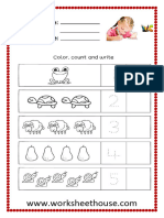 Worksheet For Children Under 5