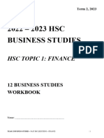 HSC Business Studies - Past HSC Questions - Finance