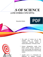 Goals of Science & Other Concepts 