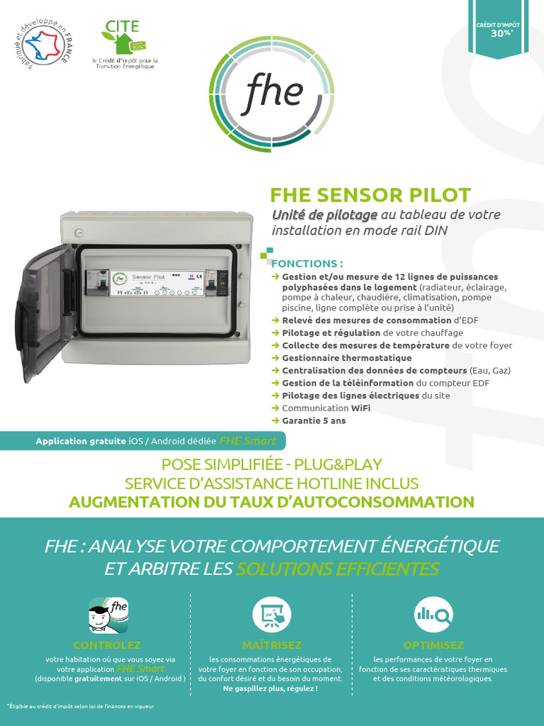 Optimisez votre énergie avec FHE Sensor Pilot | PDF | Pompe à chaleur ...