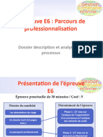 Accompagnement E6 Description Et Analyse D Un Processus