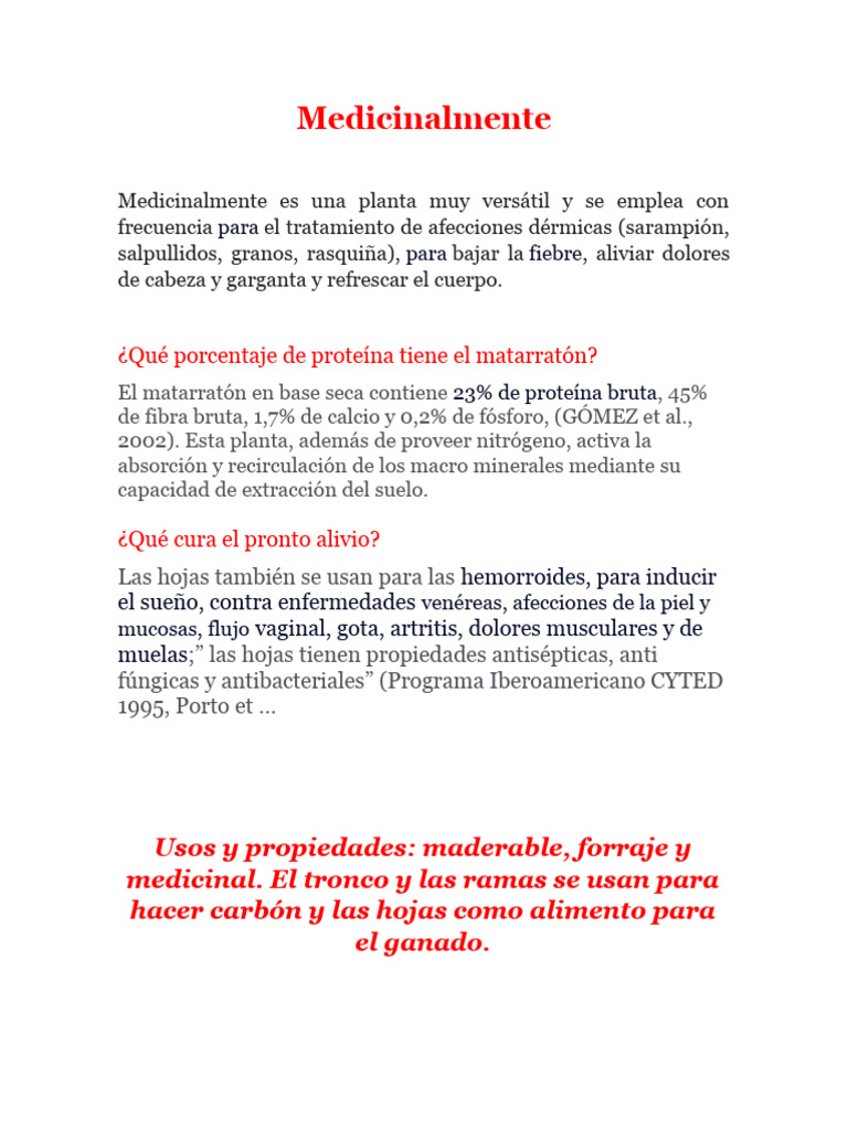 Medicinalmente PLANTA MATARRATON | PDF | Ciencia y matemática
