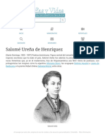 Biografia de Salomé Ureña de Henríquez
