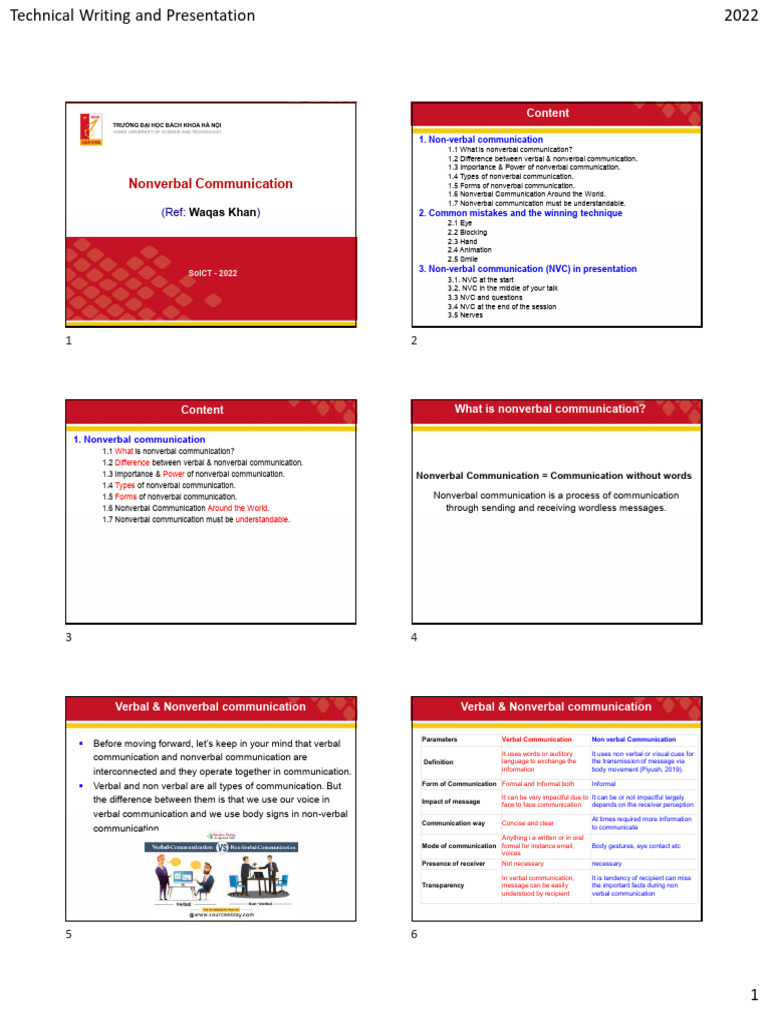 Nonverbal Communication Insights | PDF | Nonverbal Communication ...