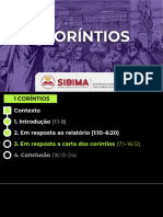 Aula 05 SIBIMA - 1 Coríntios