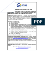 Aviso de Prensa Inv Pub 011-2024 Normalizacion Redes Prone 1202