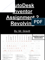 Autodesk Inventor Assignment 2 Revolving: By: Mr. Gravitt