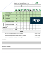 Check List Inspeção de Epi