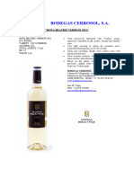 Bodegas Cerrosol, S.A.: "Doña Beatriz Verdejo 2021"