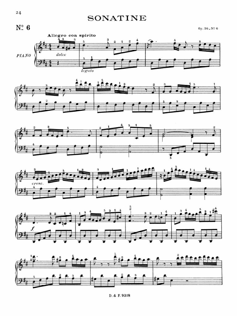 Clementi Sonatina Op 36 No 6 Pdf