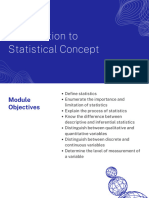 MODULE 1-Introduction to Statistical Concept