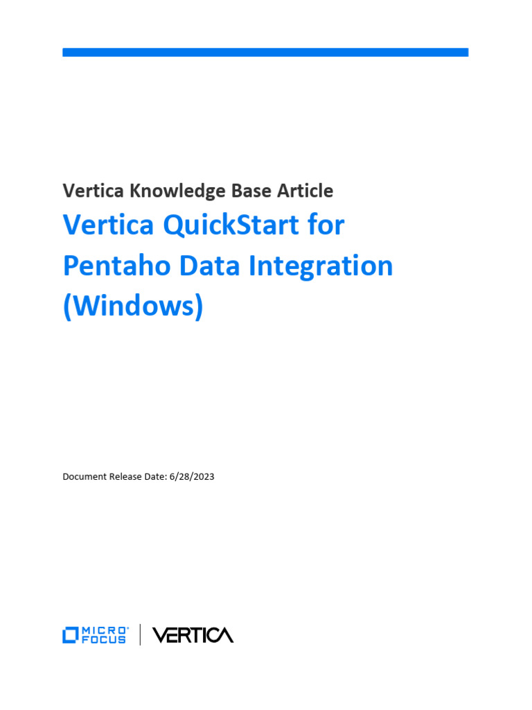 Pentaho QuickStart Windows PDF | PDF | Microsoft Windows | Command Line ...