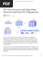 50 - Data Structure and Algorithms Interview Questions