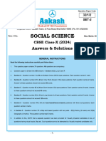 CBSE - Ans&Sol - Social Science - (Class X) - (07-03-2024)