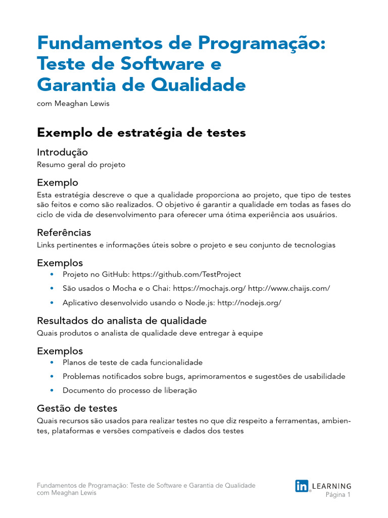 Teste de Software e Garantia de Qualidade | PDF | Negócios | Computadores