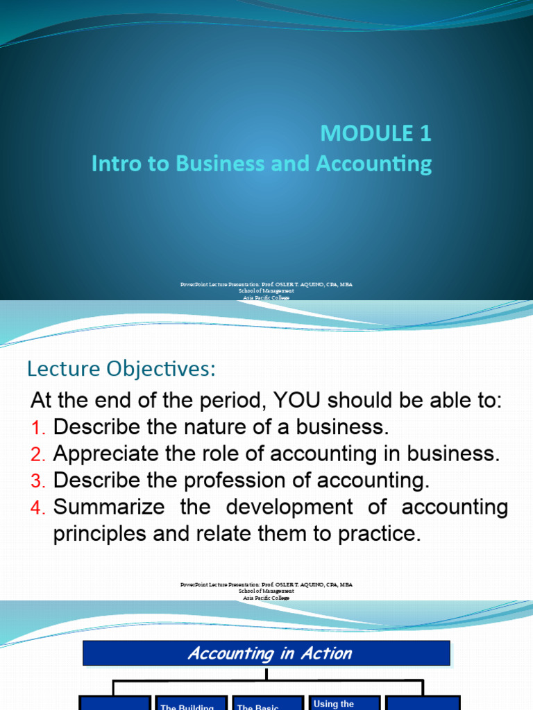FINACO1 MODULE 1 Introduction To Business | PDF | Accounting | Accountant