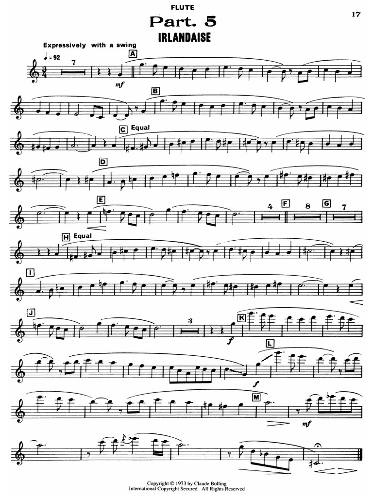 Claude Bolling Suite For Flute And Jazz Piano Pdf