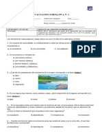 Evaluacion 1 Ciencias 4° Basicoecosistema