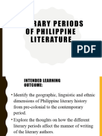 Lesson 2 - Literary Periods of Philippine Literature
