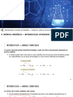 Revisão Química Orgânica III - Heterociclos Saturados