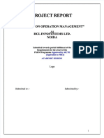 PDF Project Report Operation Management PDF - Compress