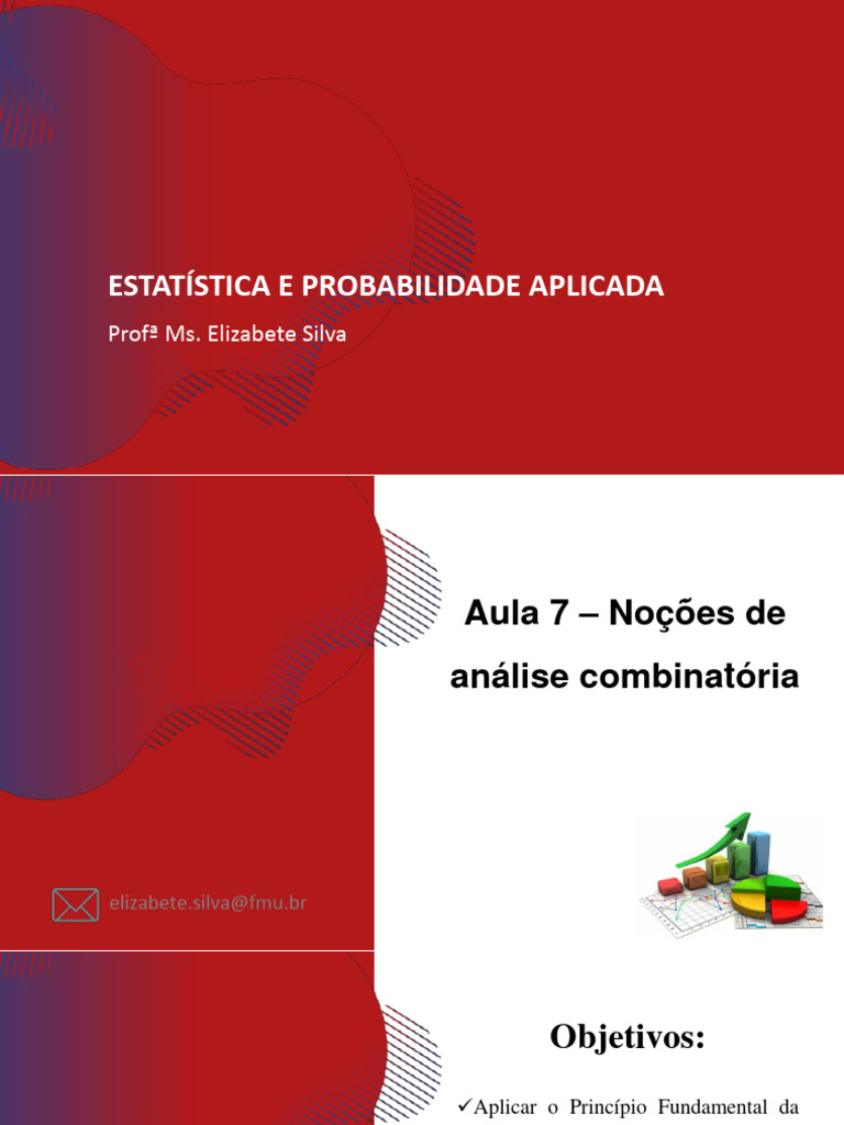 Aula 7 - Estatística e Probabilidade Aplicada - Noções de Probabilidade ...