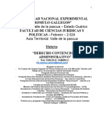  DERECHO CONTENCIOSO ADMINISTRATIVO - 4to AÑO DERECHO