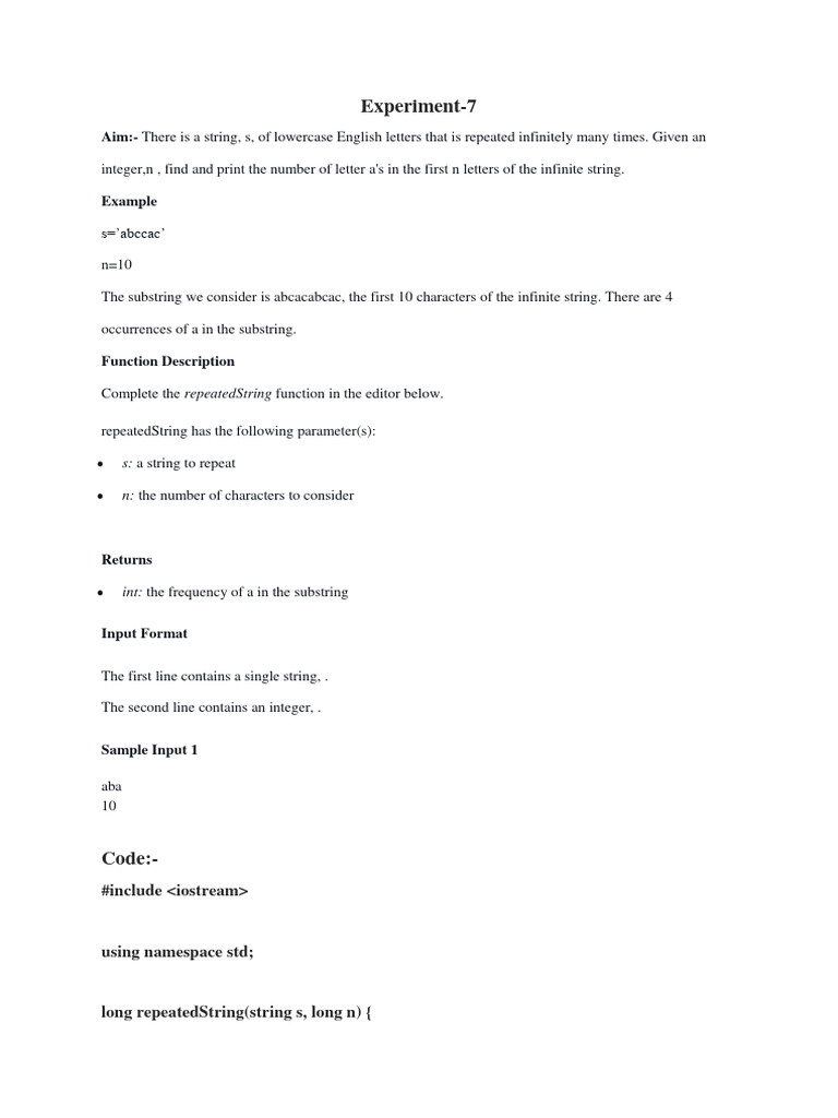 Experiment 7 | PDF | Computers
