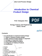 CH01 - An Introduction To Chemical Product Design - 2023 - Handout