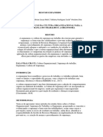 A Contribuição Da Cultura Organizacional para A Segurança Do Trabalho e A Ergonomia