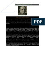 Biografía Corta de Benito Mussolini
